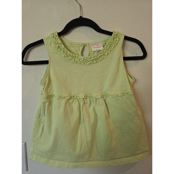 Hanna Andersson Other - Hanna Andersson Girls 140 (Sz 10) Y2K Babydoll Top Pastel Green Cotton